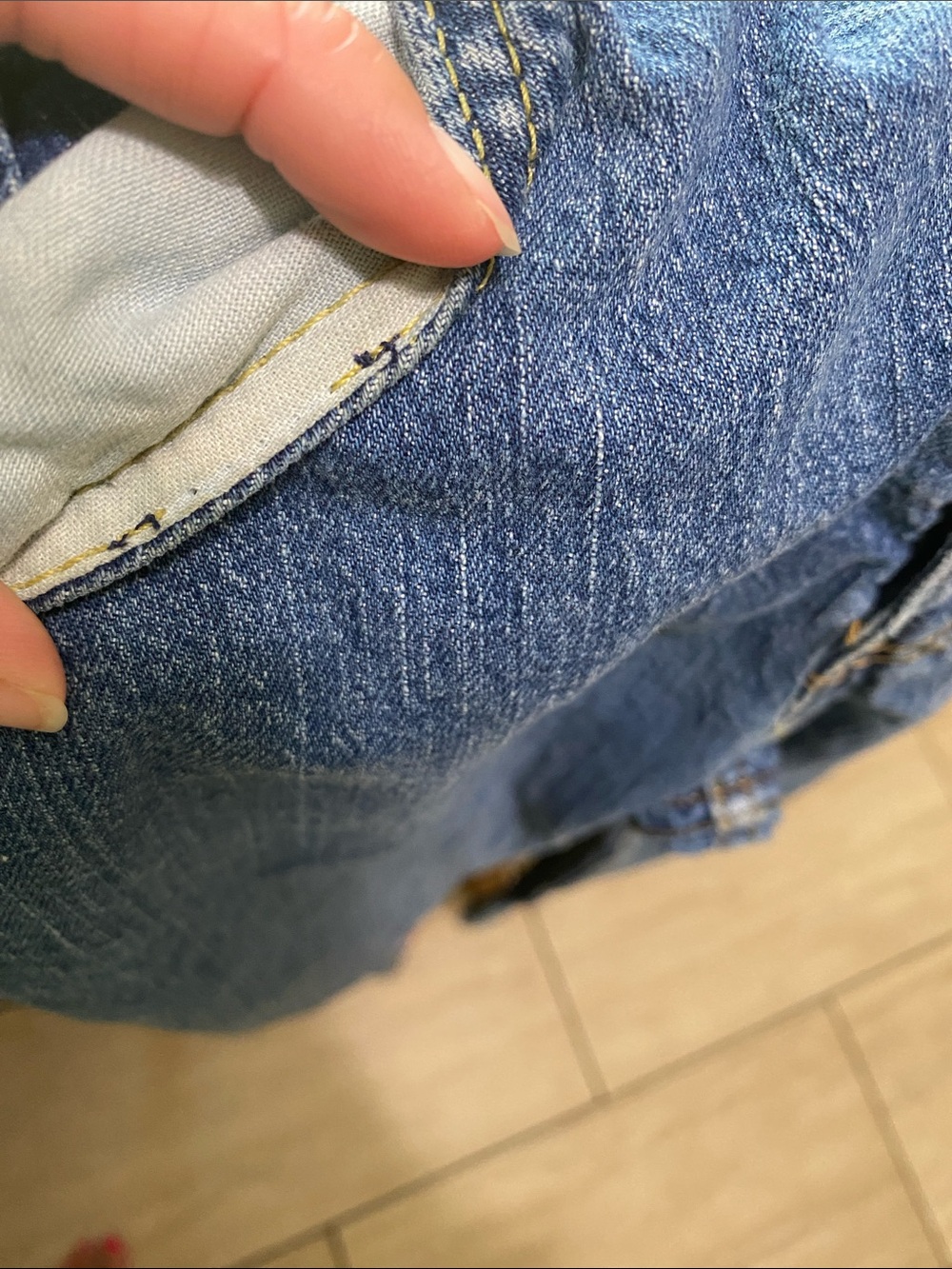 Levi's Men's Straight Leg Dark Blue Denim Jeans - Picture 7 of 7